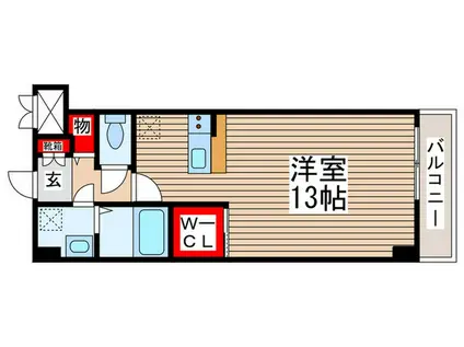 GREEN HILL RESIDENCE(ワンルーム/7階)の間取り写真