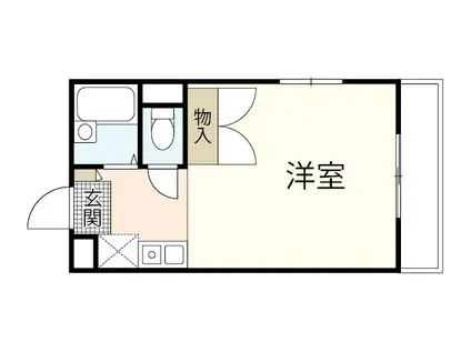 FIORE宮島口(1K/1階)の間取り写真