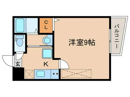 アークリード石山寺(1K/4階)の間取り写真