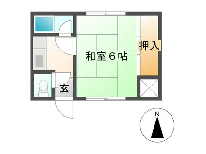 ウルドミール江戸橋(1K/3階)の間取り写真