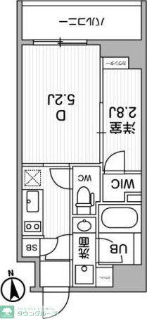 ALTERNA東池袋(2K/6階)の間取り写真