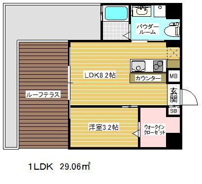 ザ・コッチ神戸(1LDK/10階)の間取り写真