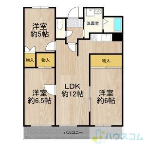 マンションフォルツーナ(3LDK/4階)の間取り写真