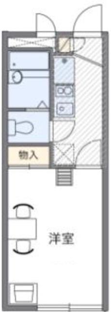 レオパレスCASA10(1K/2階)の間取り写真