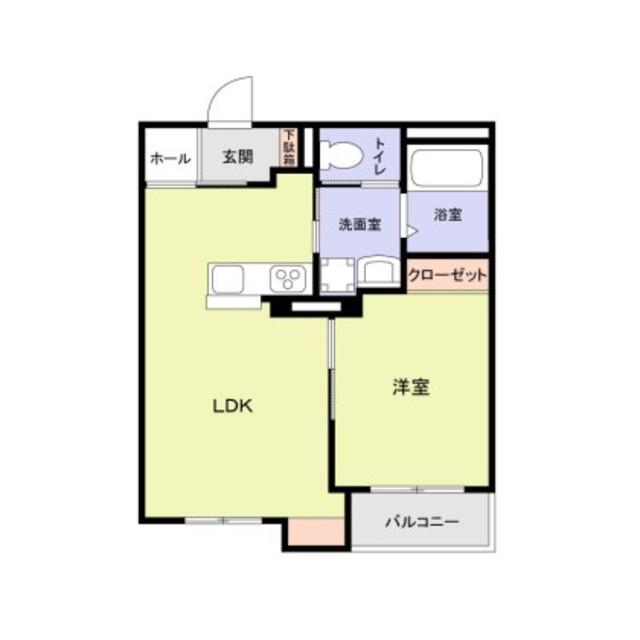 エムズ ヴィラ さいたま新都心(1LDK/3階)の間取り写真
