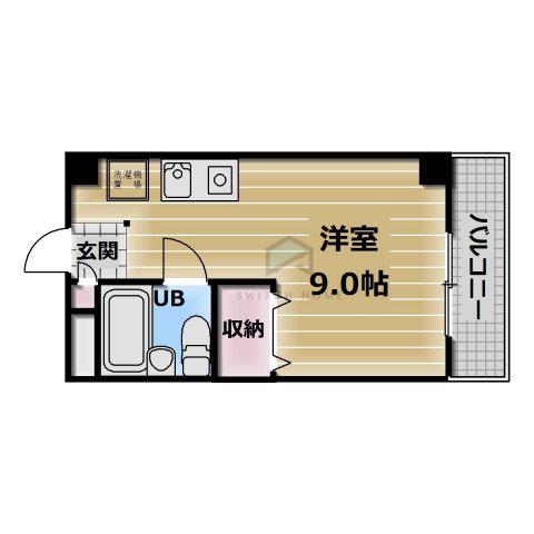 ラパンジール新今里(ワンルーム/7階)の間取り写真