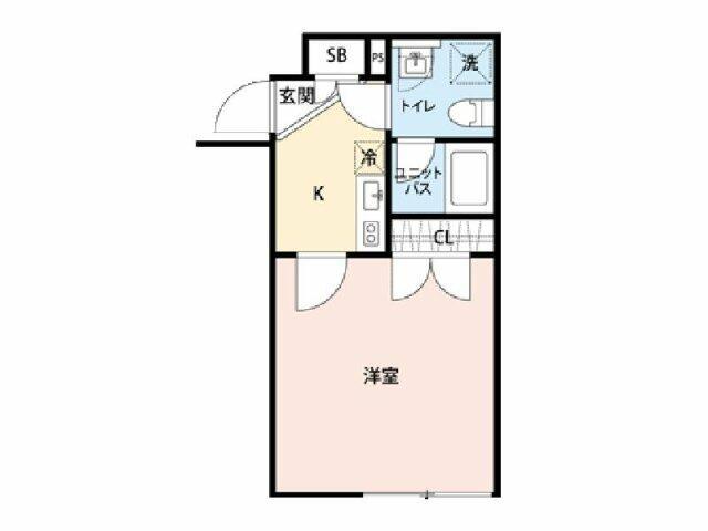 マイナビSTAY立会川(1K/2階)の間取り写真