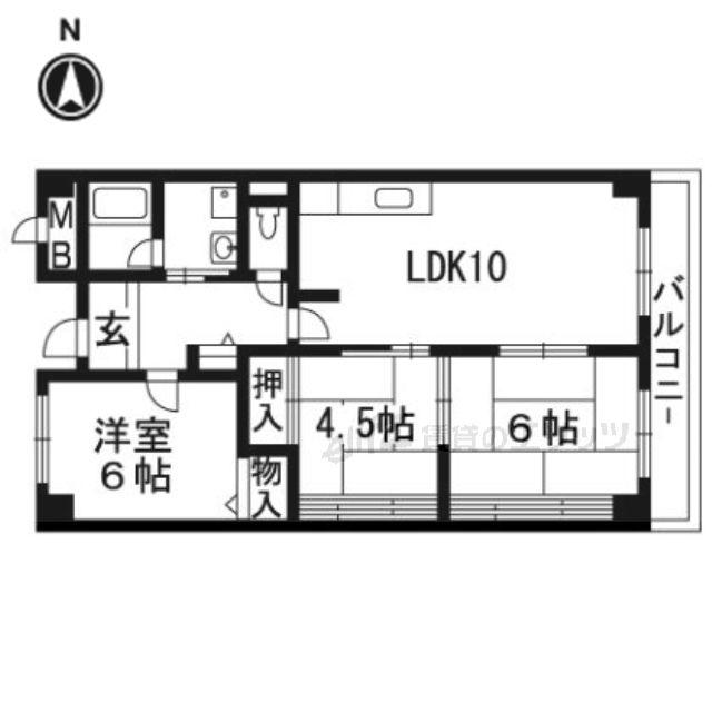 プライム21(3LDK/1階)の間取り写真