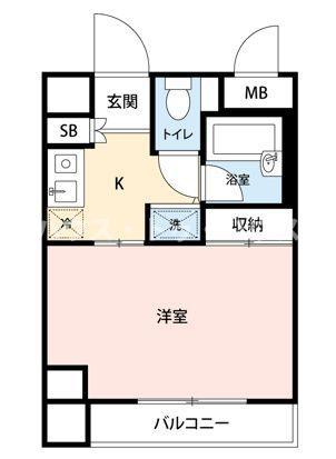 マイナビSTAYミライエ池袋明治通(1K/7階)の間取り写真