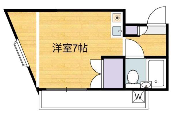 ホープ国領(ワンルーム/3階)の間取り写真