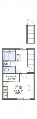 レオパレスグリーンハウスV(1K/2階)の間取り写真