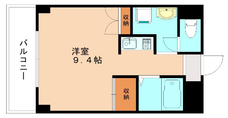 メゾン東武三萩野(ワンルーム/6階)の間取り写真
