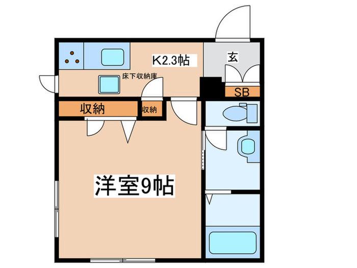 スターブル小茂根(1K/1階)の間取り写真
