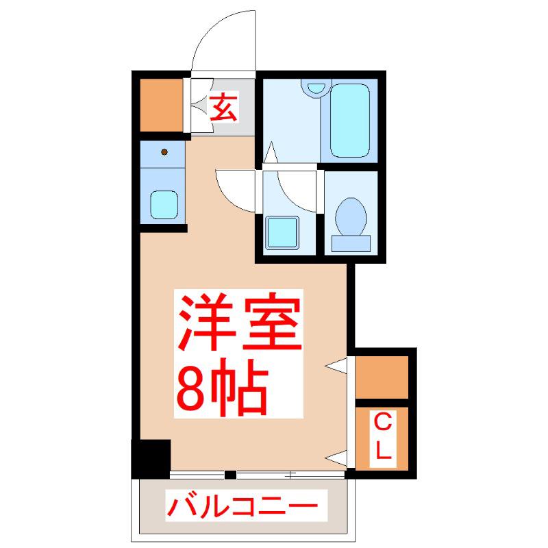 コーヨービル(ワンルーム/6階)の間取り写真