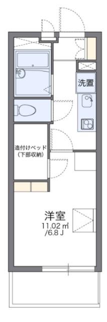 レオパレスタスコ(1K/2階)の間取り写真