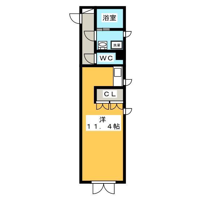 LAPIS COURT YOTSUYA(ワンルーム/3階)の間取り写真