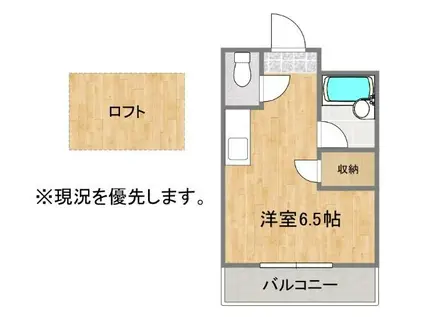ベルコート折尾(ワンルーム/2階)の間取り写真