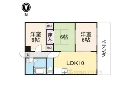 グランムーン(3LDK/2階)の間取り写真