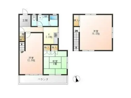 PFC HOME BUILDER コーポヒラオカ(3K/1階)の間取り写真