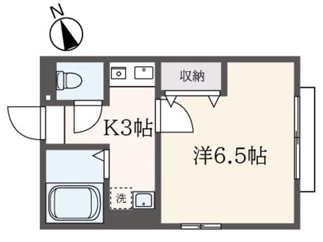 サンライズステージ(1K/2階)の間取り写真