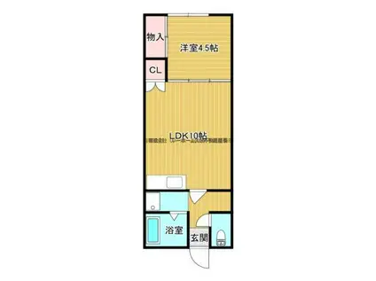 ひかりハウス(1LDK/1階)の間取り写真