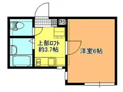 ロフト橋本(1K/2階)の間取り写真
