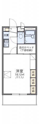 レオパレスAST(1K/1階)の間取り写真