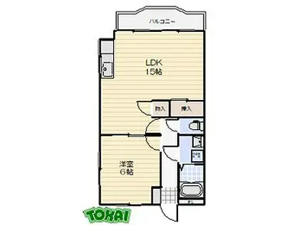 グレース松阪(1LDK/3階)の間取り写真