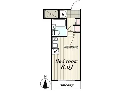 パイントゥリー目白(ワンルーム/2階)の間取り写真