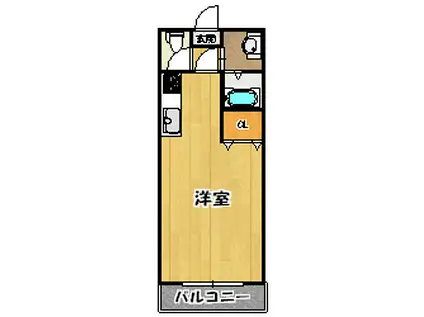 サンフォレスト高梨II(ワンルーム/2階)の間取り写真