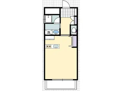 スマイルパークトダビル(ワンルーム/7階)の間取り写真