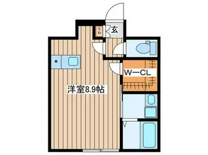国分町1丁目ビル工事(ワンルーム/5階)の間取り写真