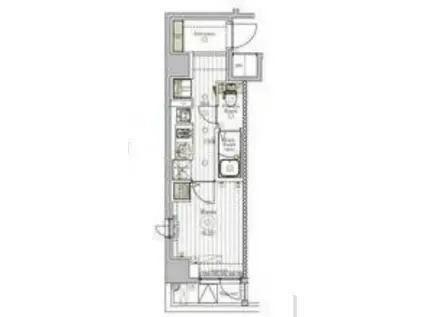 HY`S MAXIV立川錦町(1K/5階)の間取り写真