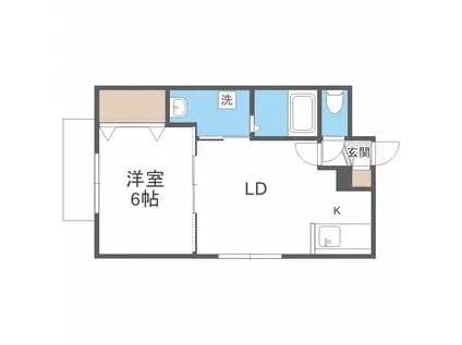 グランド・昴(1LDK/4階)の間取り写真