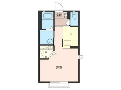 フローレンス八千代(1K/2階)の間取り写真