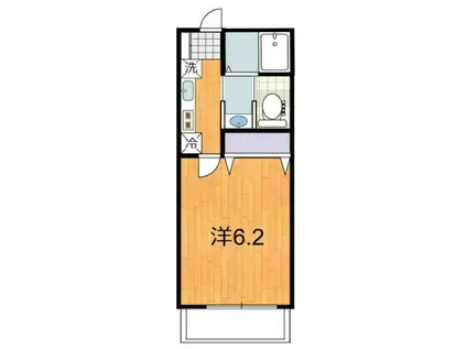 ビー プラウド(1K/2階)の間取り写真