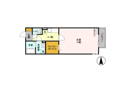 コトータカイチ(1K/1階)の間取り写真