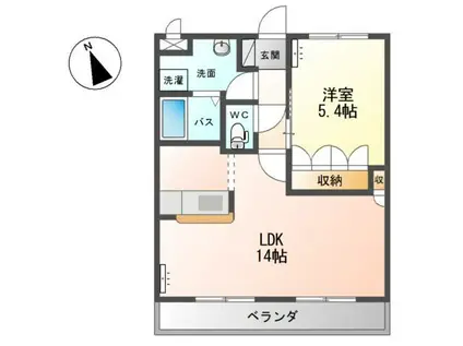 サンクエトワール(1LDK/3階)の間取り写真