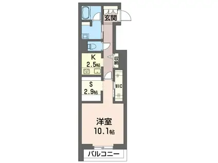 ルーチェ VII(1SK/3階)の間取り写真