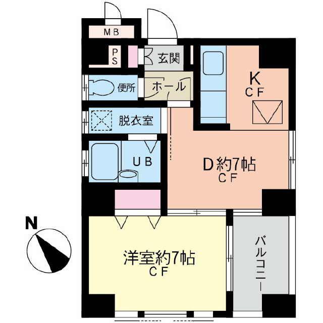 THE NAKAYA(1DK/2階)の間取り写真