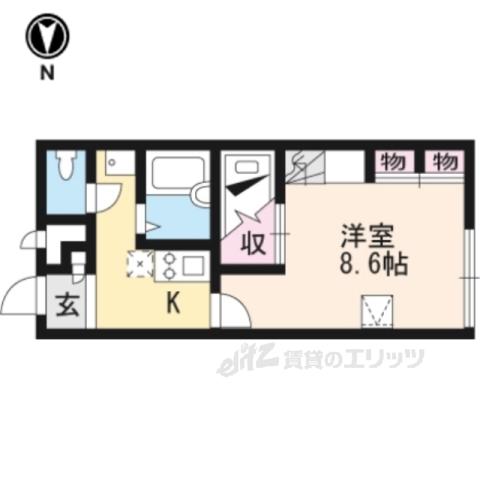 レオパレスコンフォート(1K/2階)の間取り写真