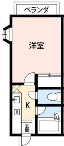 ESTATE紫苑 2(1K/2階)の間取り写真