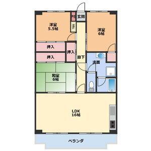OS・SKYフレックス藤が丘(3LDK/4階)の間取り写真