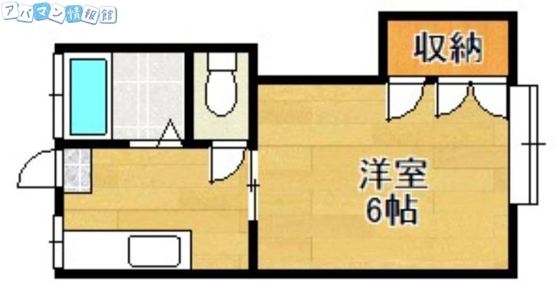 カーサラルゴ(1K/1階)の間取り写真