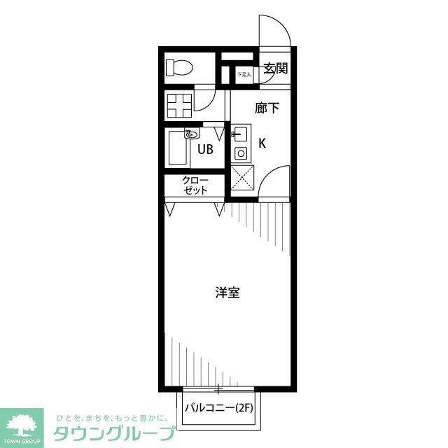 アムールCLEF(1K/1階)の間取り写真