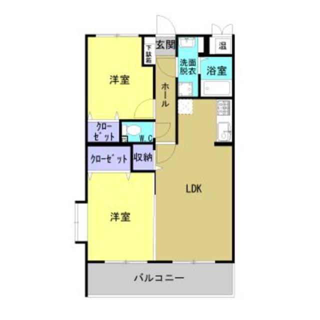 アーバンクレストIII(2LDK/3階)の間取り写真