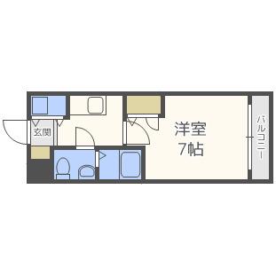 ベルエ難波西(1K/10階)の間取り写真
