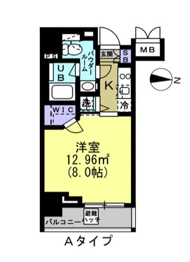 ルーラル二十四番館(1K/7階)の間取り写真