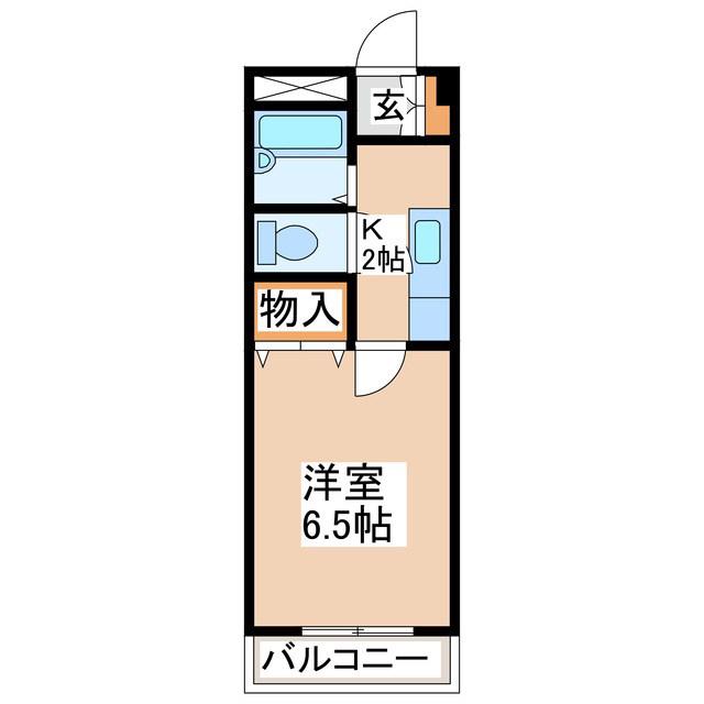 レジデンス923上諏訪(1K/3階)の間取り写真