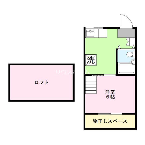 大東ハウス(1K/1階)の間取り写真